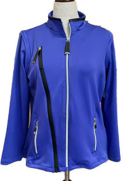 New Jamie Sadock Purple Full-Zip Golf Jacket Size L MSP$180