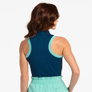 New EP NY Sleeveless Contrast Trim Racer Back Polo - Inky Multi Size M-2