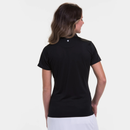 New EP NY Convertible Zip Mock Polo - Black Size M-2