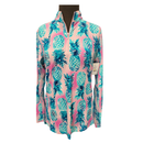 G Lifestyle Pink & Blue Pineapple Print Sun Shirt Size M-1