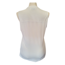 Lady Hagen White 1/4 Hidden Zip Sleeveless Top Size L-2