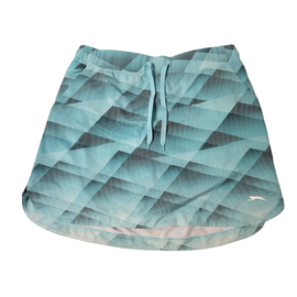 Slazenger Golf Teal & Black Drawstring Geometric Skort Size M
