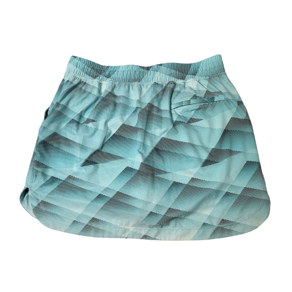 Slazenger Golf Teal & Black Drawstring Geometric Skort Size M