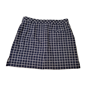 Izod Golf Navy & White Windowpane Skort Size 10 - 0