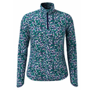 New Callaway Womens Hexagon Confetti Print Sun Protection Quarter Zip Golf Pullover Size XL-1