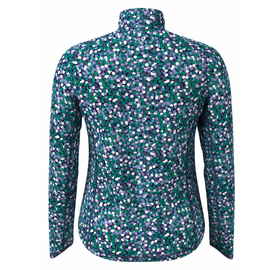 New Callaway Womens Hexagon Confetti Print Sun Protection Quarter Zip Golf Pullover Size XL - 0