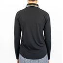 New Belyn Key Penny Long Sleeve Golf Top - Onyx/Lemon Size S MSP$136-3