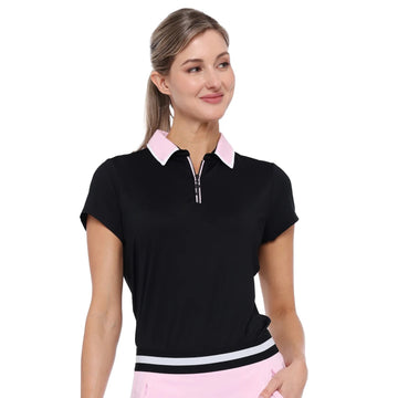 New Belyn Key Birdie Cap Sleeve Top - Black/Cherry Blossom Size L MSP$118