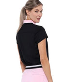 New Belyn Key Birdie Cap Sleeve Top - Black/Cherry Blossom Size L MSP$118-2