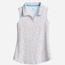 New Scales Gear White Lighthouse Point Sleeveless Polo Size S MSP$80-1