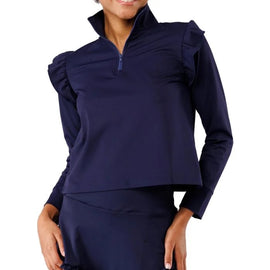 New Smith & Quinn Navy Grayson Golf Top Size M MSP$137