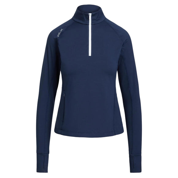 New Ralph Lauren RLX Women's Navy Performance Quarter Zip MSP$168
