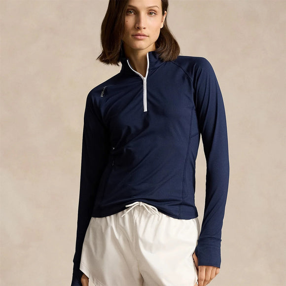 New Ralph Lauren RLX Women's Navy Performance Quarter Zip MSP$168