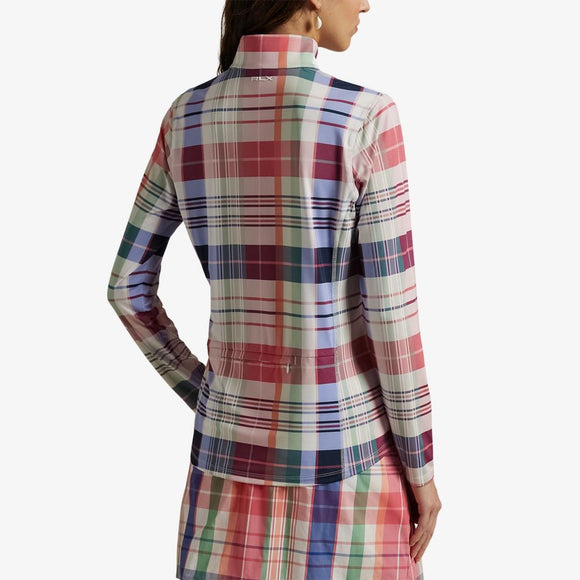 New RLX Women's Plaid Stretch Jersey Golf Pullover MSP$168