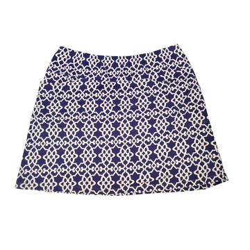 Ibkul Blue & White Patterned Women's Golf Skort Size L MSP$96