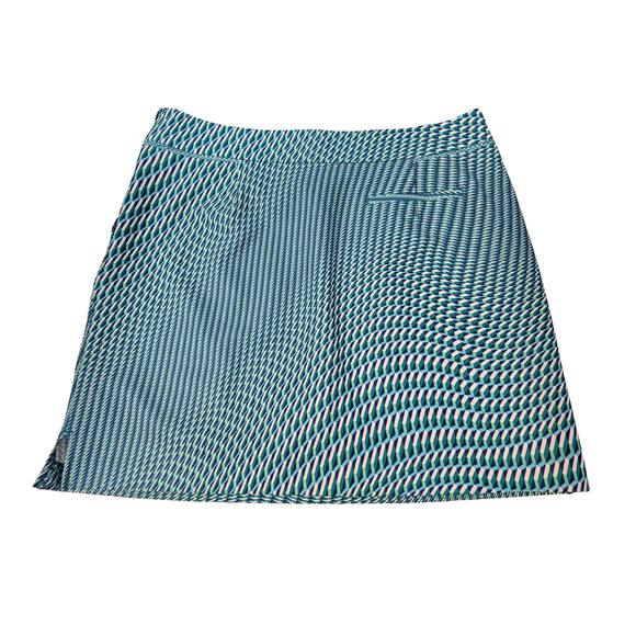 EP Pro Teal Navy and White Geometric Box Skort Size 12