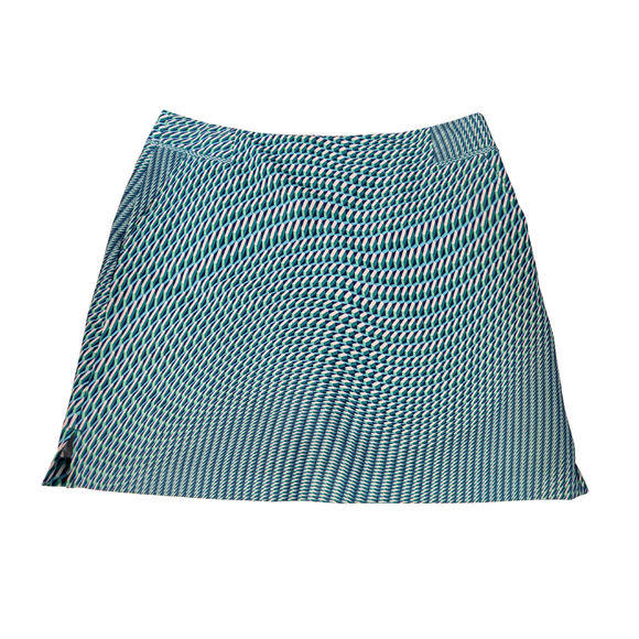 EP Pro Teal Navy and White Geometric Box Skort Size 12