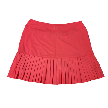 New Jofit Knife Pleat Golf Skort in Neon Coral - Size XL. MSP$96