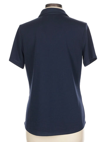 New Lady Hagen Navy V-neck Golf Polo Size L - 0