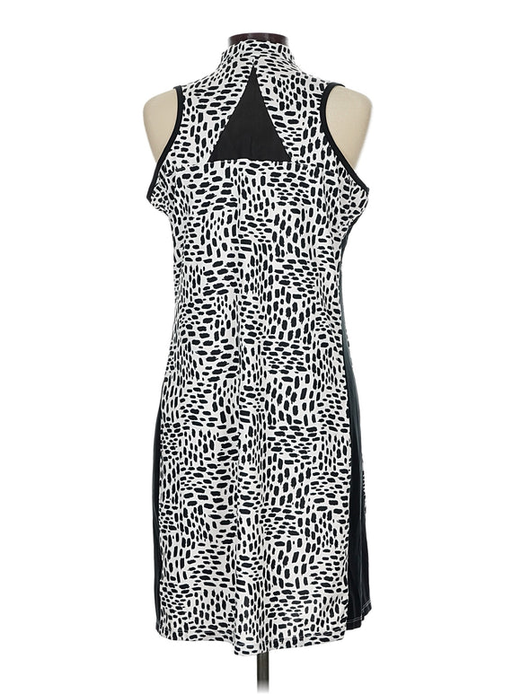 Tail White Label Black & White Print Sleeveless Golf Dress Size L