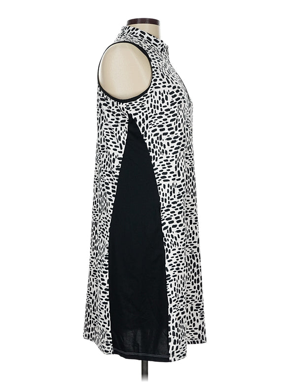 Tail White Label Black & White Print Sleeveless Golf Dress Size L