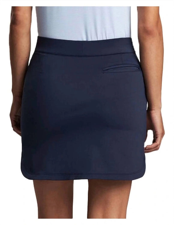 New Peter Millar Navy Alice Petal Hem Golf Skort Size M MSP$125