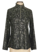 San Soleil Black & Golf Long Sleeve Sun Shirt Size S MSP$100-1