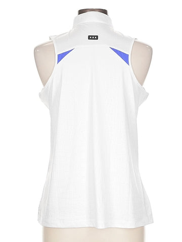 Jamie Sadock White Sleeveless Golf Top Size L MSP$98 - 0