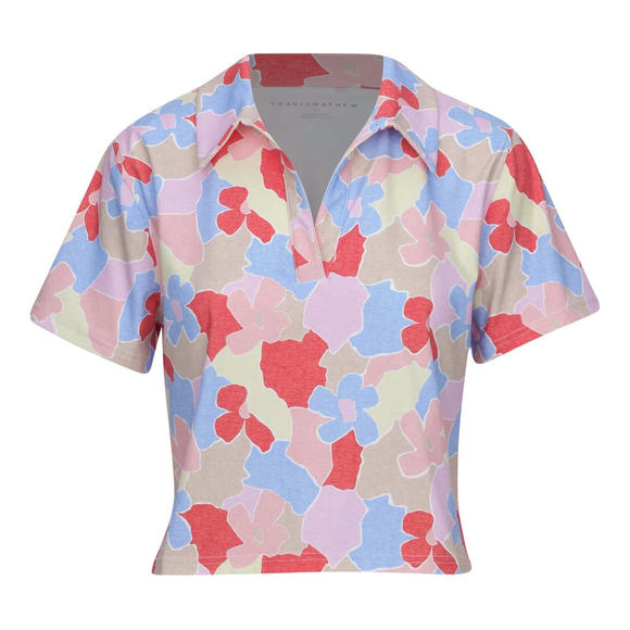 Travis Mathew Deco District Floral Crop Polo Size M