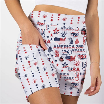 New Skort Obsession USA 250 White Skort - 0