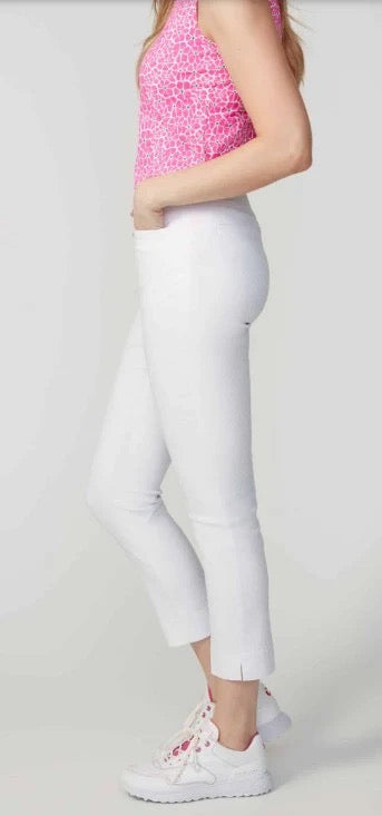 New Swing Control Women's White Techno Jacquard Golf Pants MSP$138