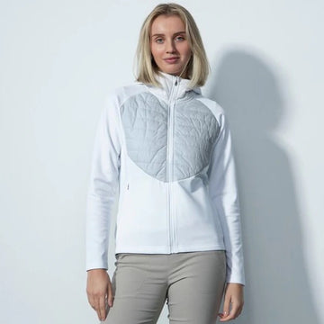 New Daily Sports Allos Silver & White Hybrid Golf Jacket Size XXL MSP$240