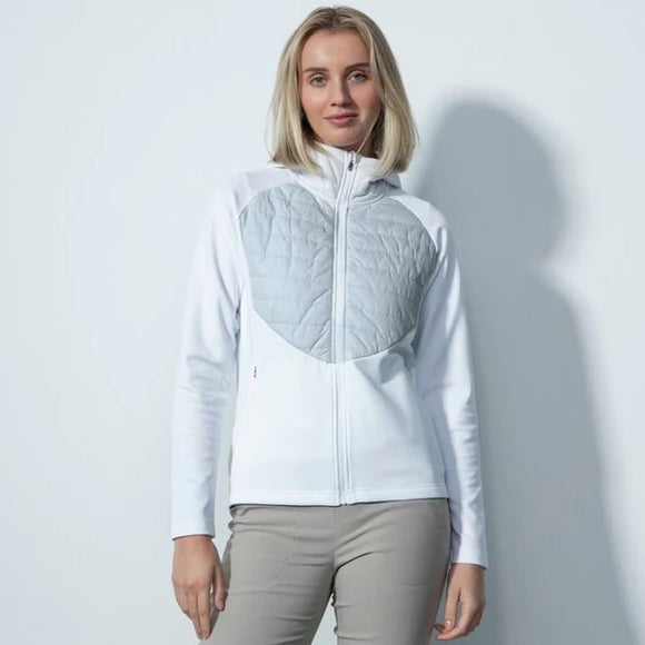 New Daily Sports Allos Silver & White Hybrid Golf Jacket Size XXL MSP$240