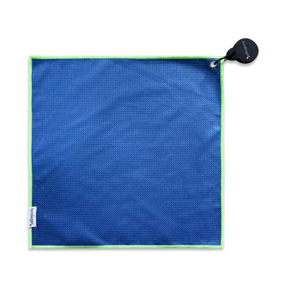 New Birdie Girl Navy Stripe Magnetic Golf Towel