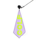 New Birdie Girl Lilac Leopard Magnetic Golf Towel-1