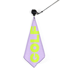 New Birdie Girl Lilac Leopard Magnetic Golf Towel