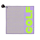 New Birdie Girl Lilac Leopard Magnetic Golf Towel-2