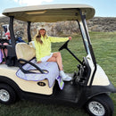 New Birdie Girl Lilac Leopard Reversible Golf Seat Cover-3