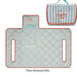 New Birdie Girl Country Club Stripe Reversible Golf Seat Cover