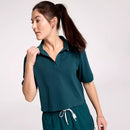 New Calia Women's Seamless Golf Polo - Sea Green MSP$58-1