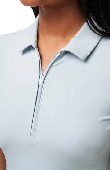 New TravisMathew Women's Private Lesson Zip Polo Size S MSP$90 - 0