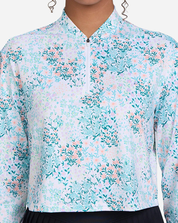 New Bad Birdie UV Long Sleeve Golf Top - Spring Has Spring Size XS