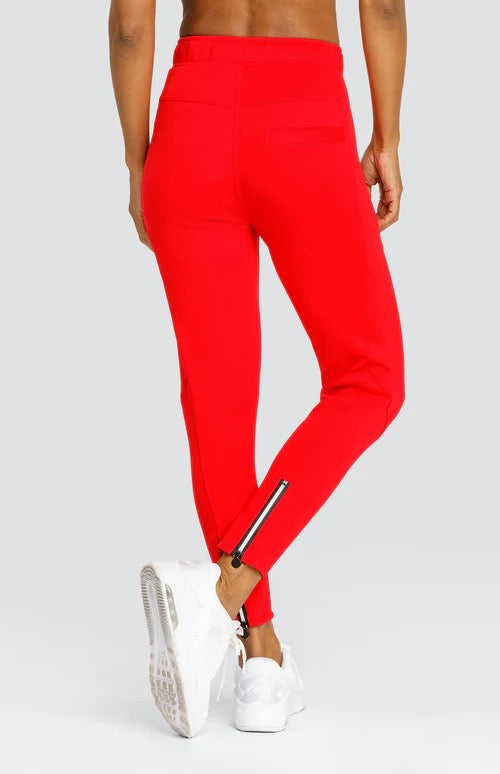 New Tail Activewear Eleanor Dahlia Red Jogger