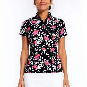 New Tzu Tzu Lucy Golf Top - Kabuki Size XL MSP$110