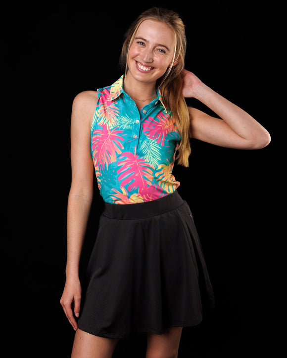 New Sunday Swagger Women's North Shore Sleeveless Golf Polo