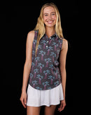 New Sunday Swagger Women's Nightwave Sleeveless Golf Polo-1