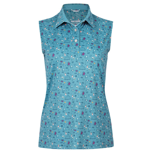 New Swannies Women's Natalie Golf Polo - Wasabi