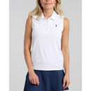 William Murray Classic Sleeveless Polo - White Size XXL-1