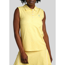William Murray Martinis And Mowers Women's A-Line Sleeveless Polo - Yellow Size XXL-1