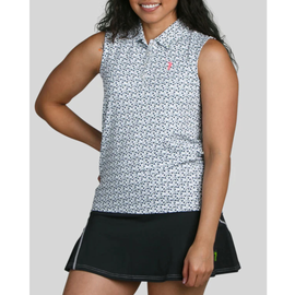 William Murray Martinis And Mowers A-Line Sleeveless Polo - White Size